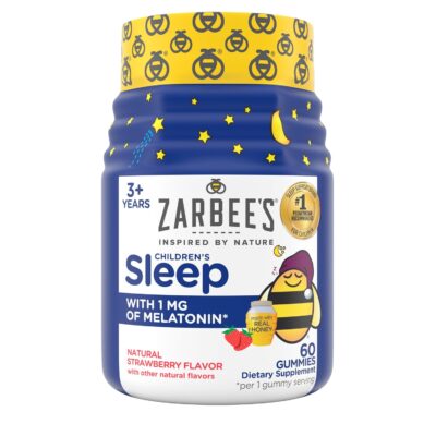 Zarbee's Kids Melatonin Sleep Gummies - 1 mg de melatonina - 60 gomitas