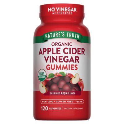 Nature's Truth Organic Apple Cider Vinegar 500 mg, 120 Gummies