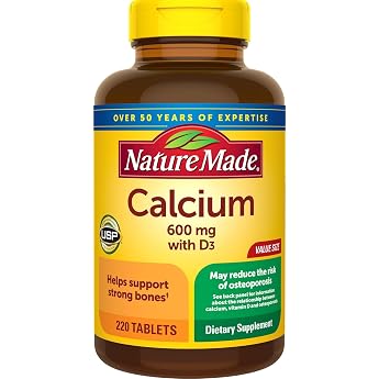 Kirkland Signature Calcium 600 mg with Vitamin D3, 500 Tablets