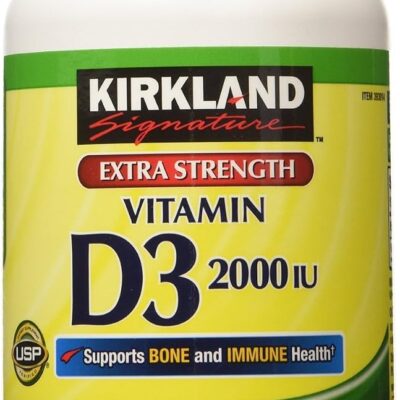 Kirkland Signature Extra Strength D3 50 mcg, 600 Softgels