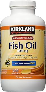 Kirkland Signature Fish Oil 1000 mg, 400 Softgels