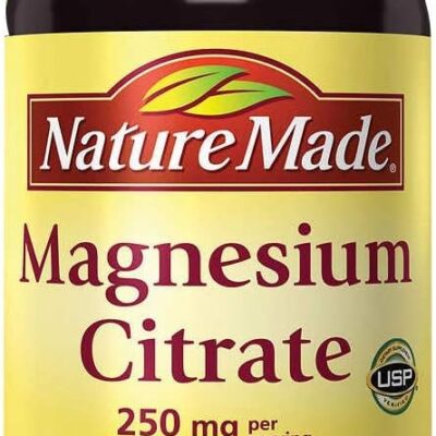 Nature Made Magnesium Citrate 250 mg, 180 Softgels