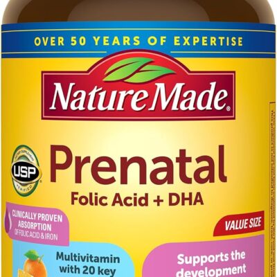 Nature Made Prenatal Folic Acid + DHA, 150 Softgels