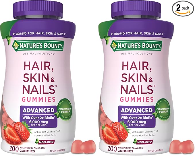 Nature's Bounty Hair, Skin and Nails Advanced, 230 Gummies