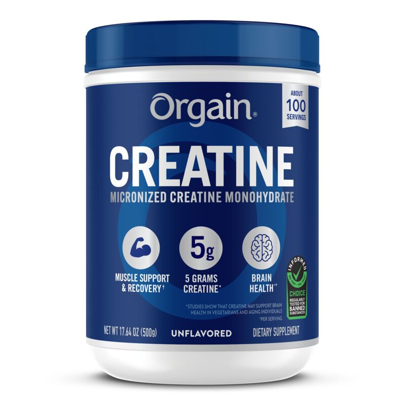 Orgain Micronized Creatine Monohydrate, Sin Sabor